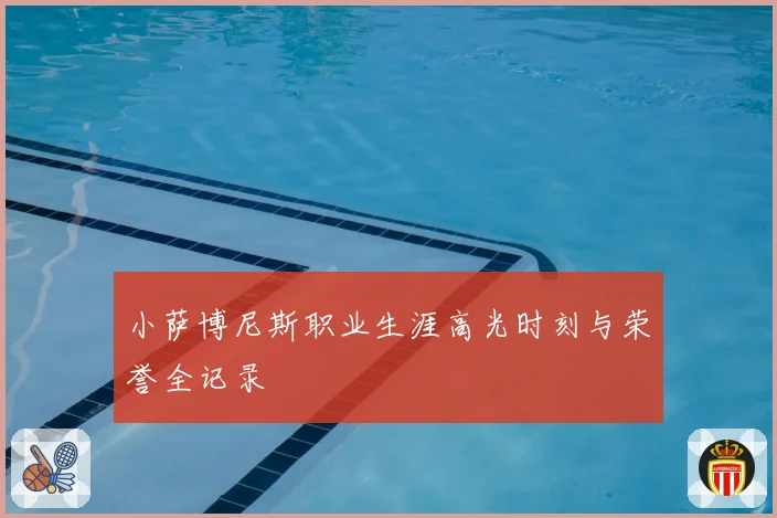 小萨博尼斯职业生涯高光时刻与荣誉全记录